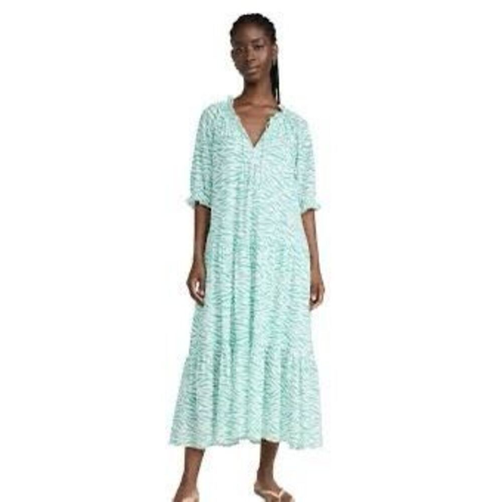 Xirena Maxi Jurk Lyta Dress sea mist women's size large NEW WITH TAGS